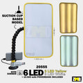 PDR Pro Lamba Vantuzlu Şarj Edilebilir 6 LED (10.000 Mah Powerbank Dahil)